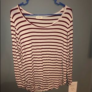 Striped long sleeve shirt